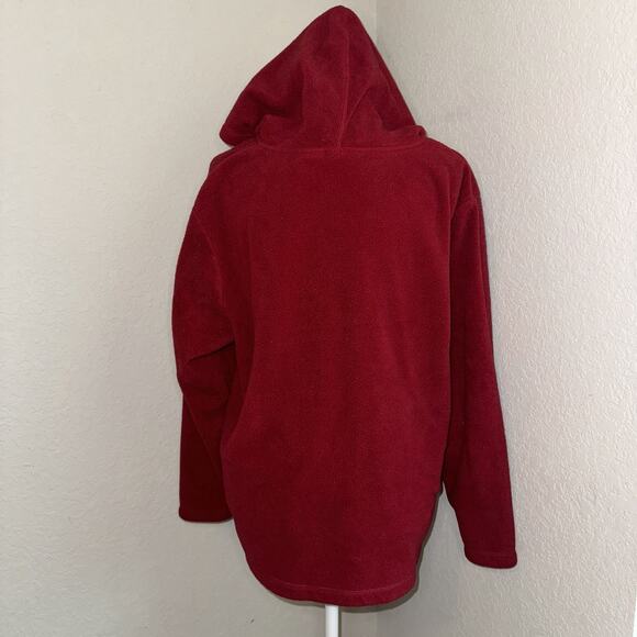 Vintage Disney Winnie The Pooh Tigger Fleece Hoodie Women's 1X Red 1/4 Zip - Picture 3 of 11